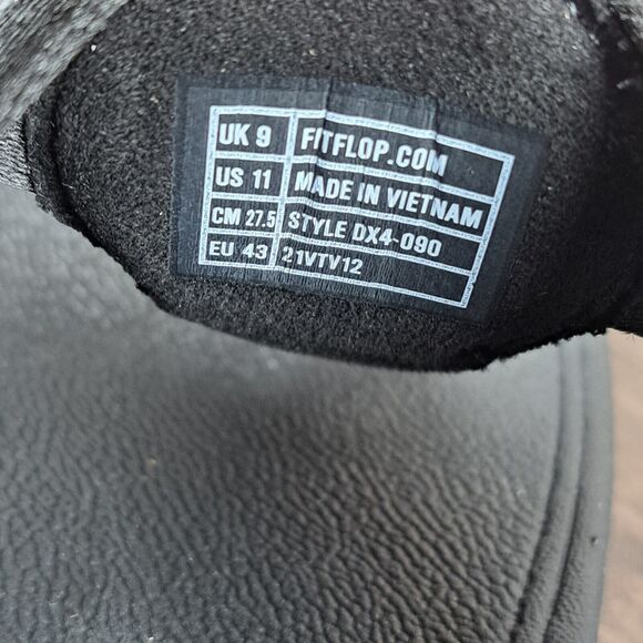 FitFlop Walkstar Toe Post Sandals Black Women's Sz 11 (Worn Once) - Picture 8 of 8